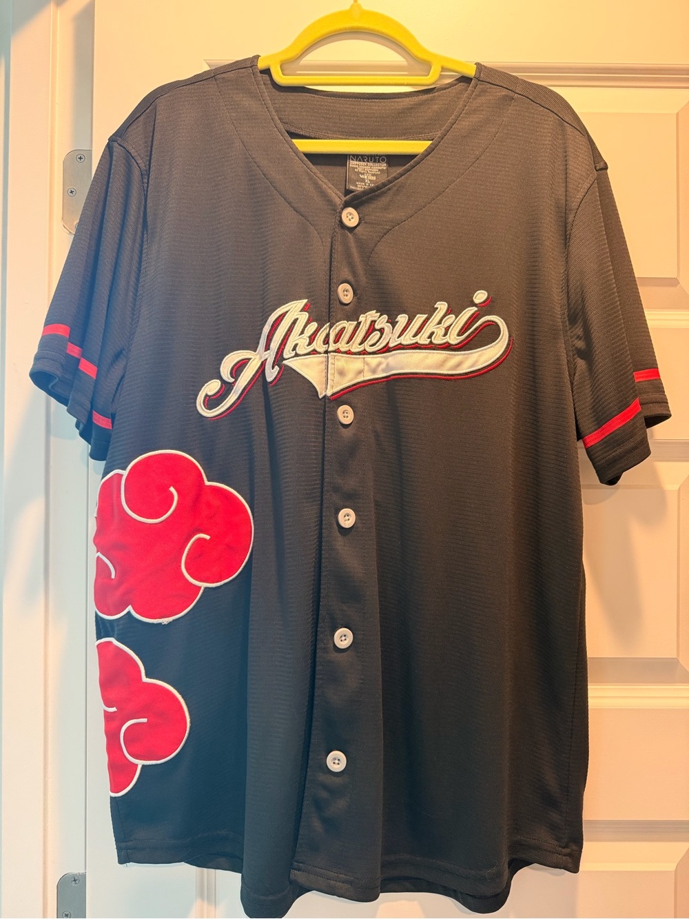 BoxLunch Exclusive Naruto Shippuden Akatsuki Baseball Jersey XL